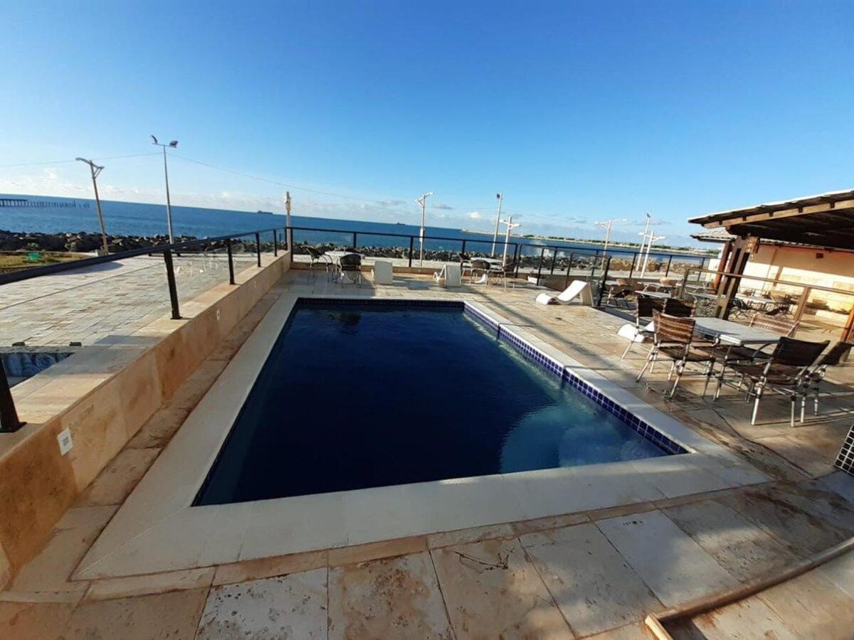 フォルタレザ205 Flat Mobiliado Com Vista Lateral Mar Na Praia De Iracemaアパートメント エクステリア 写真